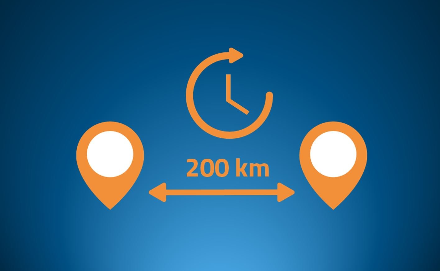 200 km