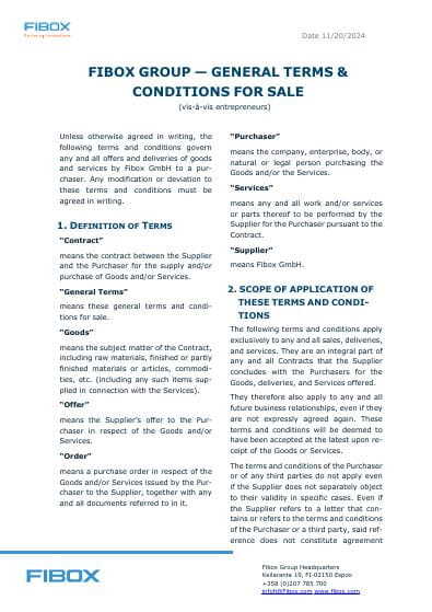 featured image for post: AGB – General Terms (EN)