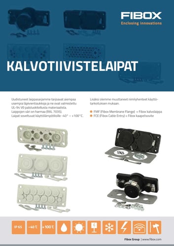 featured image for post: Fibox kalvotiivistelaipat