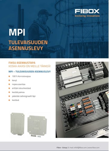 featured image for post: MPI rei'itetty muovinen asennuslevy