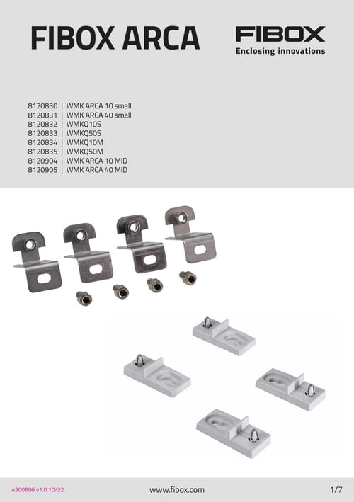 featured image for post: ARCA IEC vægbeslag montagevejledning