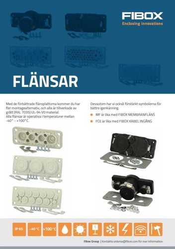featured image for post: Fibox membran-flänsar