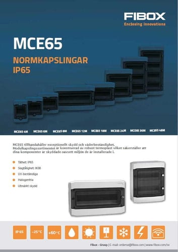 featured image for post: MCE65 normkapslingar
