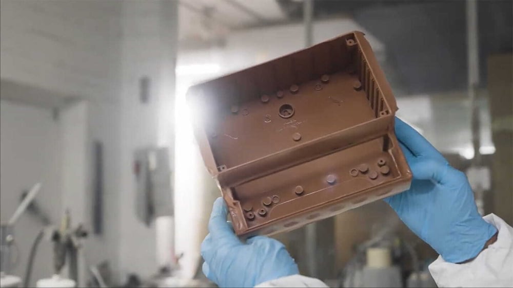 Fibox customisation services include coating and coloring of enclosures