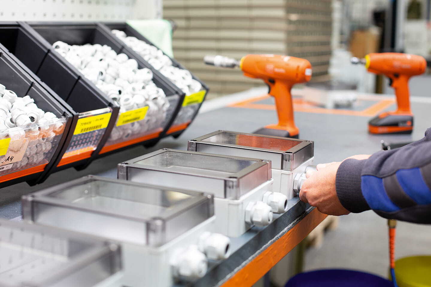Fibox enclosure and cabinet customisation services include preassembly