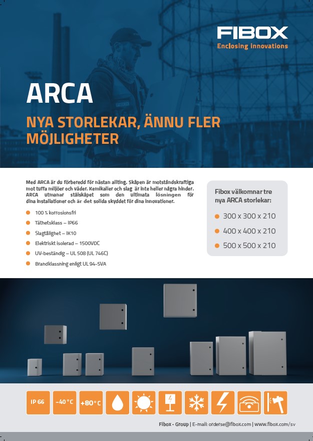 ARCA Nya Storlekar - Fibox Sverige Broschyr