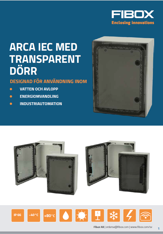 ARCA T broschyr - förstasida