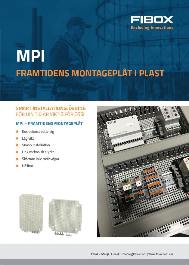 Fibox Sverige MPI Multiperforerade Montage Plåtor