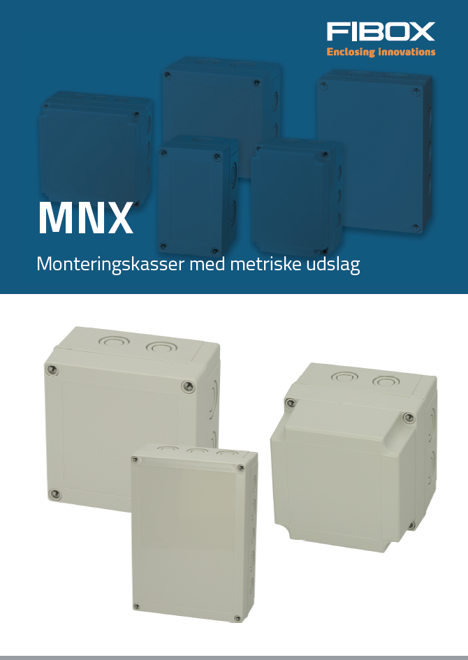 MNX PCM monteringskasser med metriske udslag